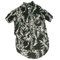 Black and white patterned fabric on a gray background