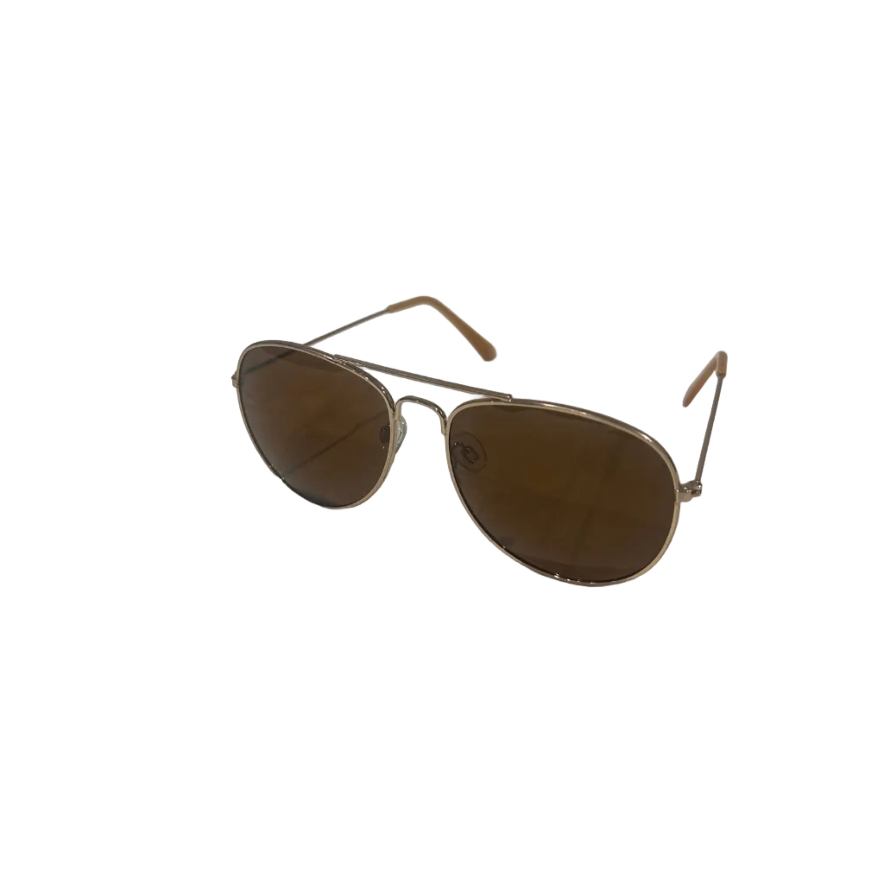 Sunglasses on a white textured surface with a blurred background