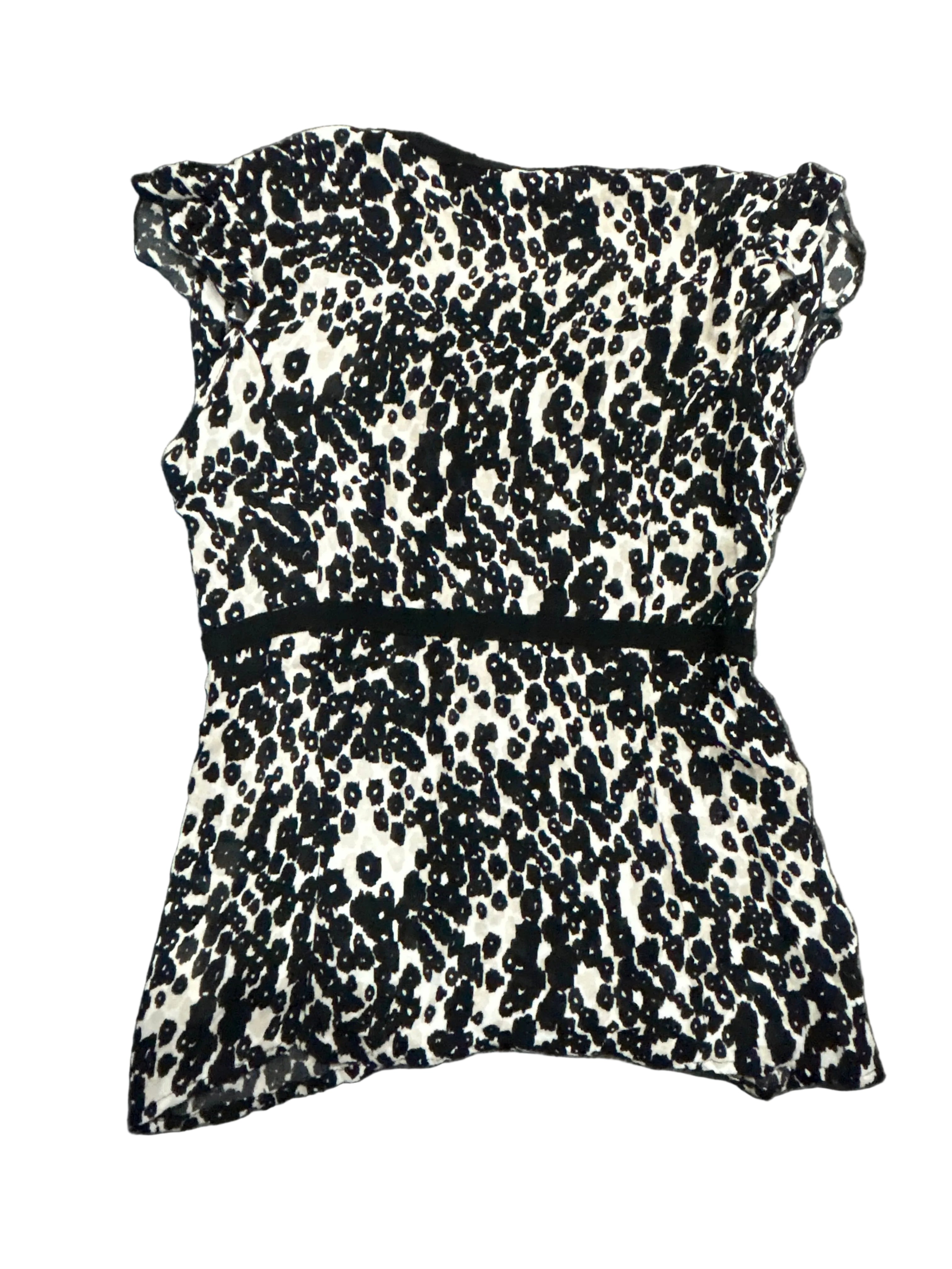 Leopard print fabric on a gray background