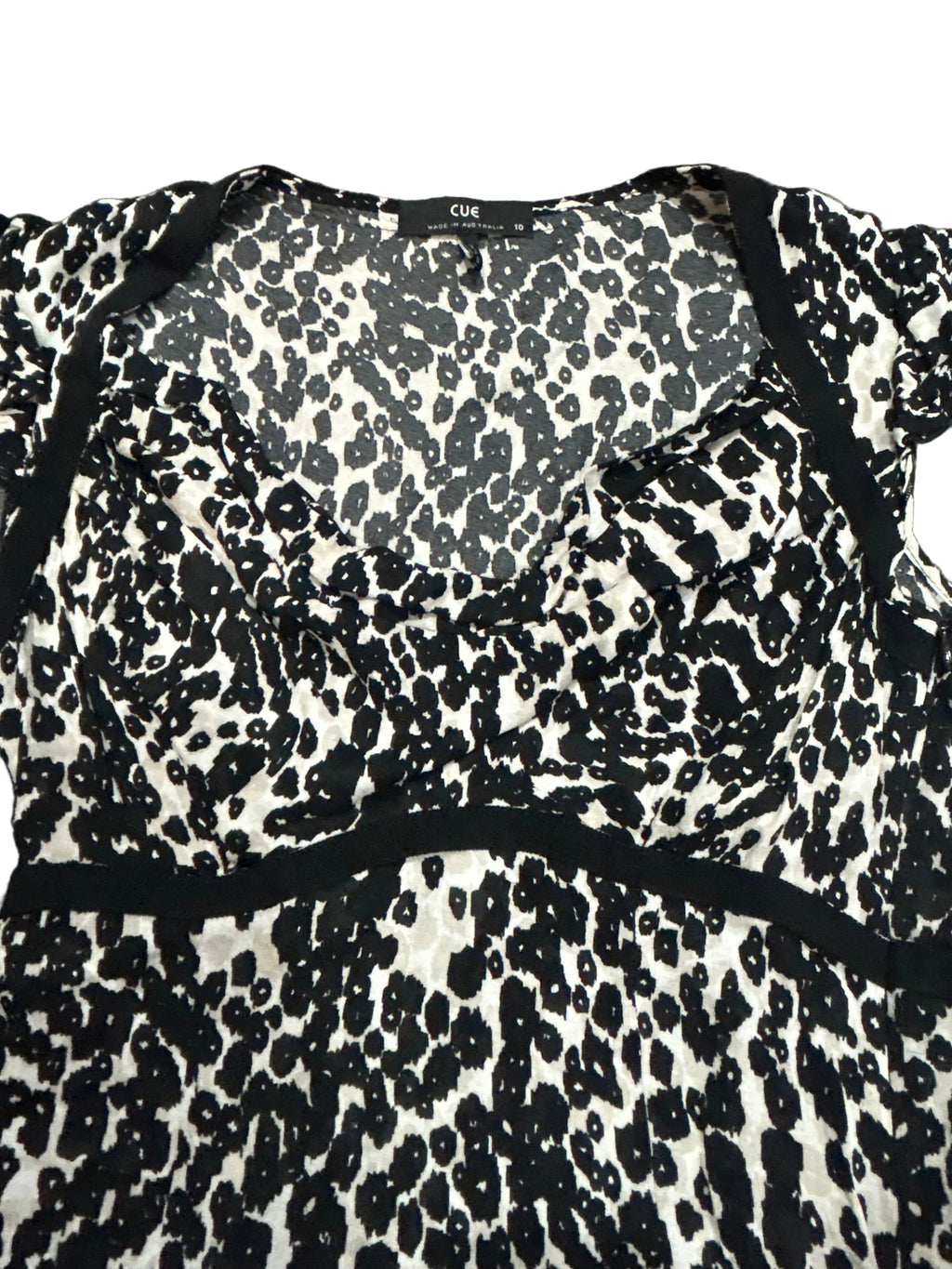 Leopard print jacket with a gray background