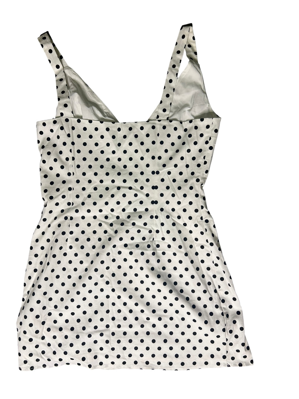 DAZIE Size 16 White Polka Dot Dress